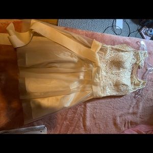 White/creme homecoming dress